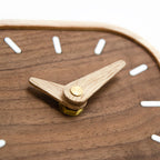 Walnut Square Clock — desk decor, view 2
