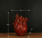 Anatomical Heart Wall Vase — glazed ceramic vases decor, view 3