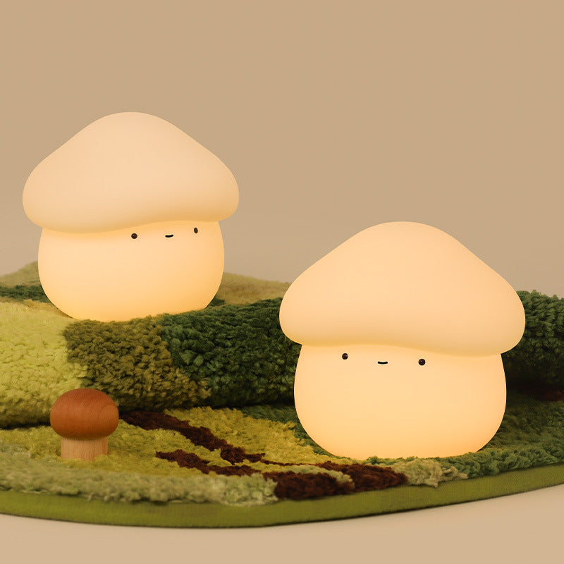 Silicone Mushroom Night Light — food-grade silicone lighting decor, view 1