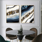 Marble Abstract Canvas Pair — printed canvas wall decor, view 1