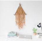 Macrame Wall Hanging — woven cotton wall decor, view 3