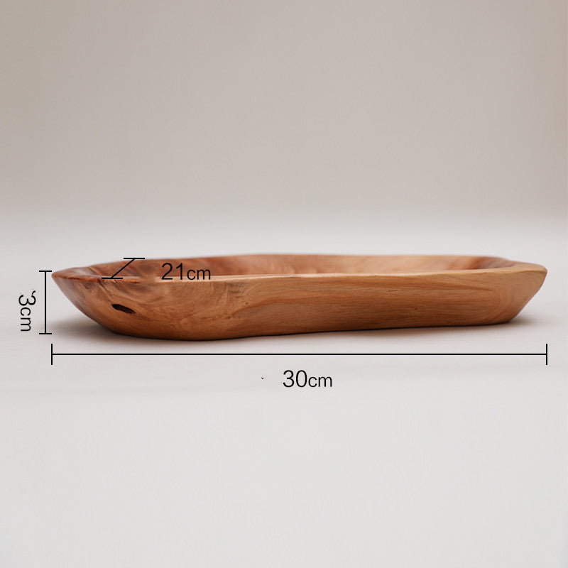 Irregular Wooden Platter — decorative tray, view 2