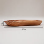Irregular Wooden Platter — decorative tray, view 2
