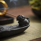 Ceramic Leaf Incense Holder — incense decor, view 6