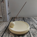 Minimal Ceramic Incense Plate — incense decor, view 6