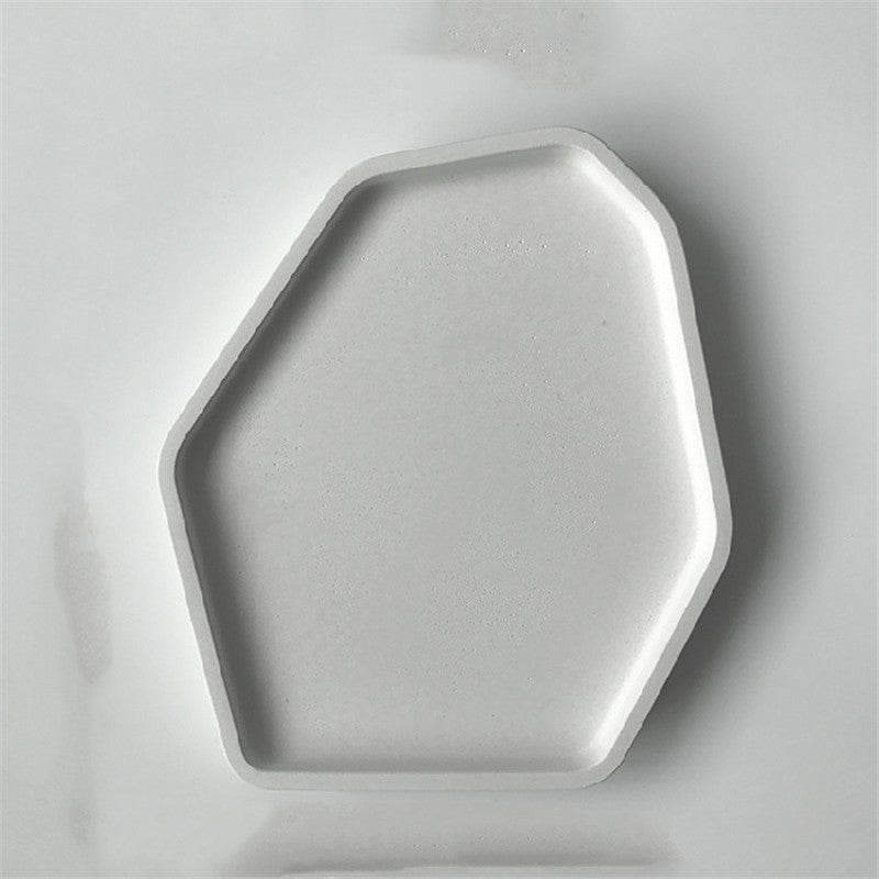 Cement Nordic Tray — cast cement trays decor, view 3