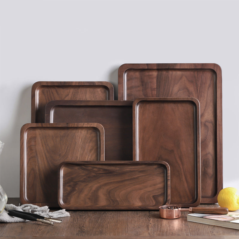 Walnut Serving Tray — solid wood trays decor, view 9