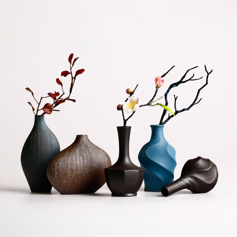 Dried-Flower Ceramic Vase — glazed ceramic vases decor, view 1