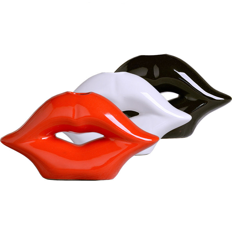 Ceramic Lip Vase — vases decor, view 1