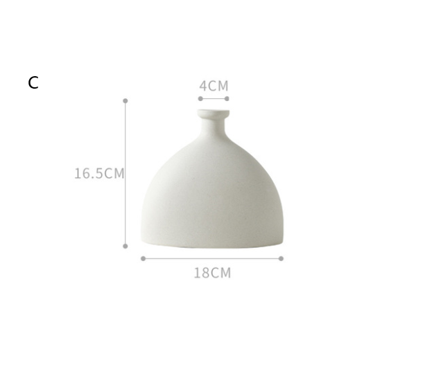 Nordic Ceramic Vase — glazed ceramic vases decor, view 8