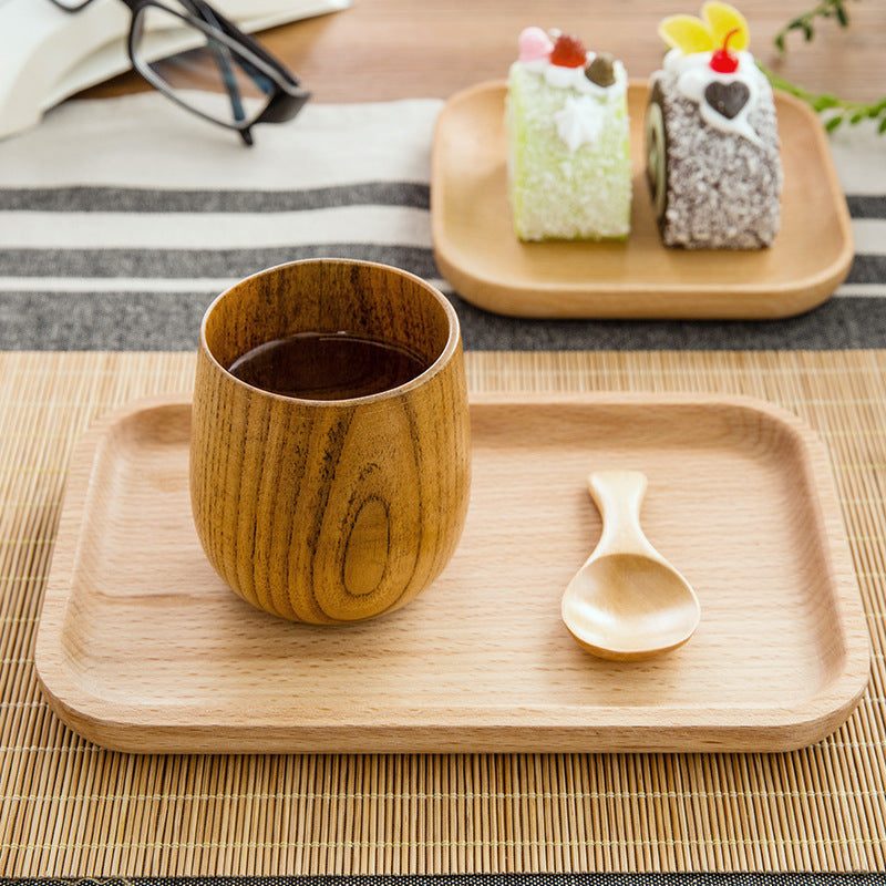 Long Wooden Tray — decorative tray, view 1