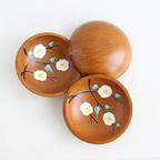 Rustic Wooden Fruit Bowl — kitchen decor, view 4