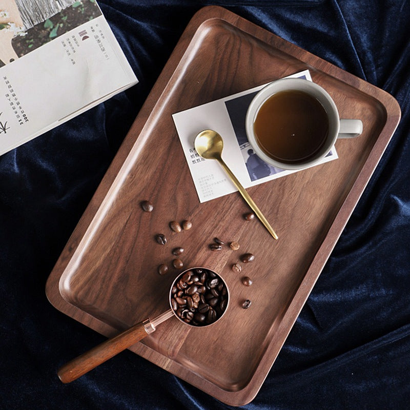 Walnut Serving Tray — solid wood trays decor, view 7