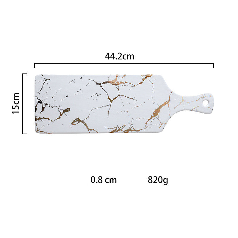 Gold-Edged Marble Tray — marble trays decor, view 17