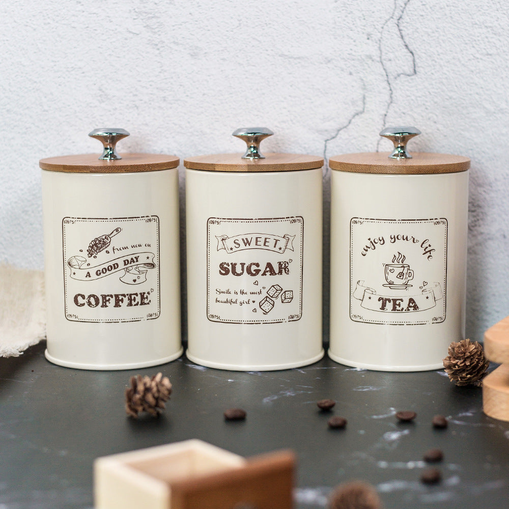 Coffee, Tea and Sugar Canisters — kitchen decor, view 2