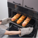 Herringbone Oven Gloves — kitchen decor, view 1
