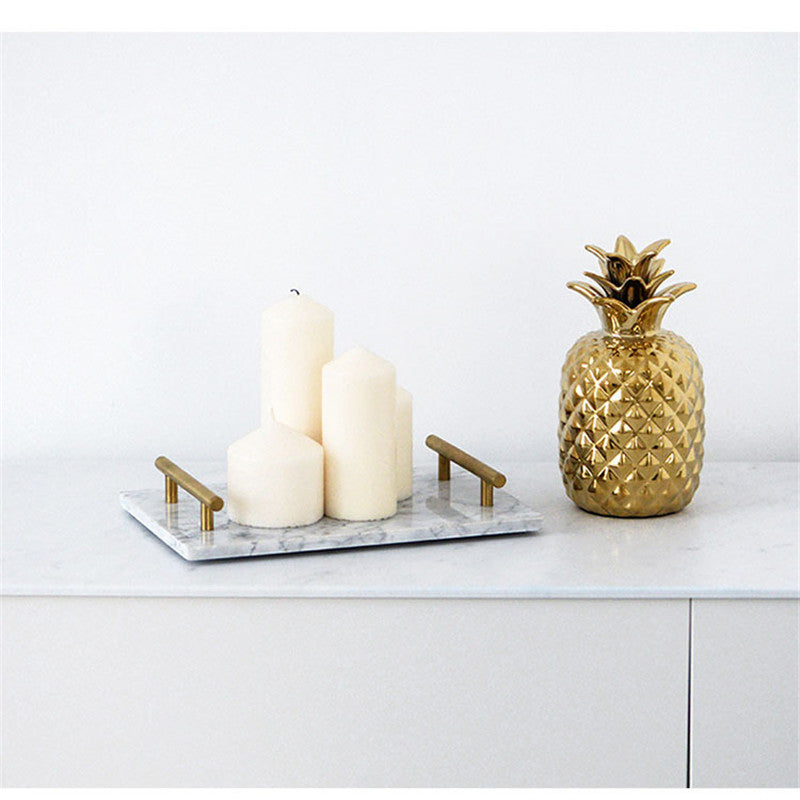 Scandi Marble Slab Tray — marble trays decor, view 1