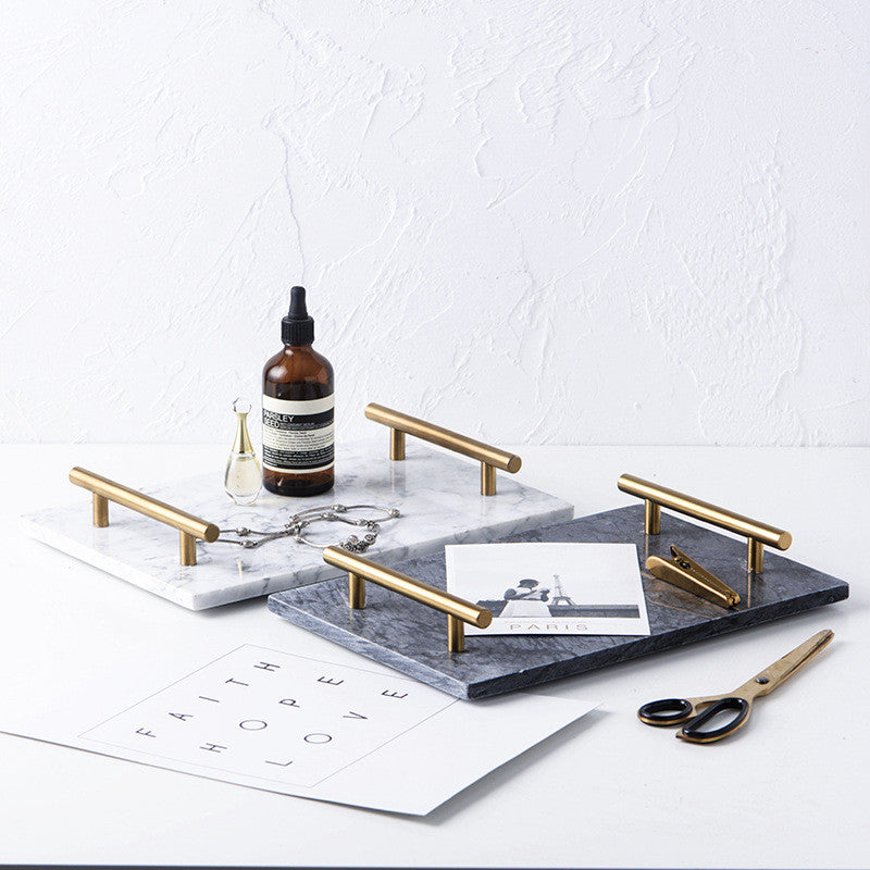 Scandi Marble Slab Tray — marble trays decor, view 7