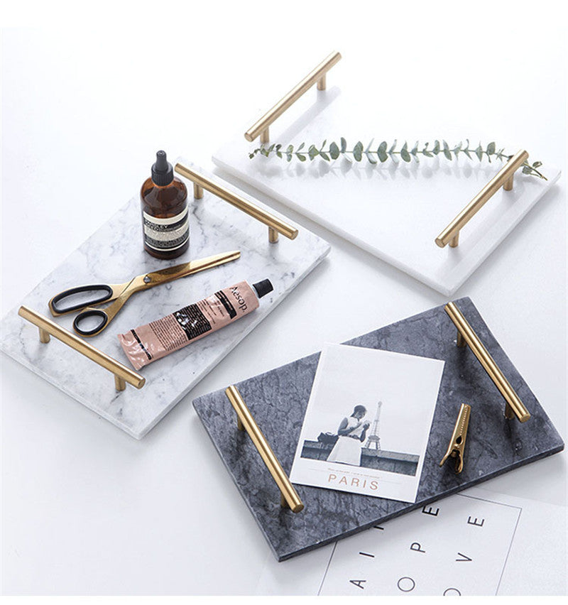 Scandi Marble Slab Tray — marble trays decor, view 6