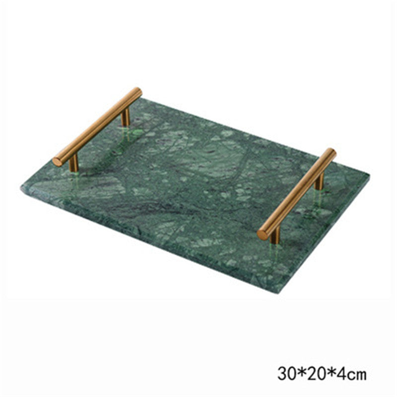 Scandi Marble Slab Tray — marble trays decor, view 4