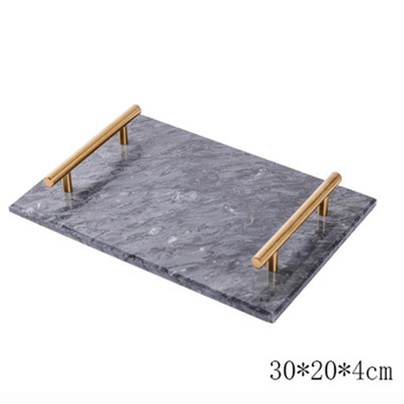 Scandi Marble Slab Tray — marble trays decor, view 5
