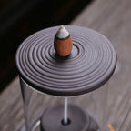 Handmade Waterfall Incense Burner — glazed ceramic incense decor, view 2