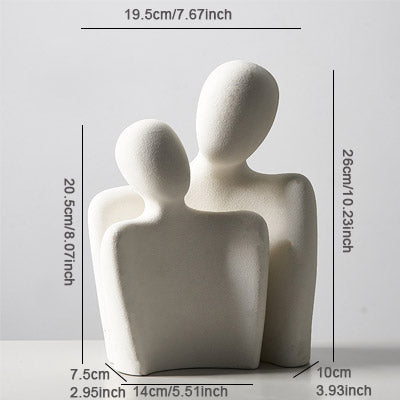 Abstract Home Sculpture — glazed ceramic sculpture decor, view 3