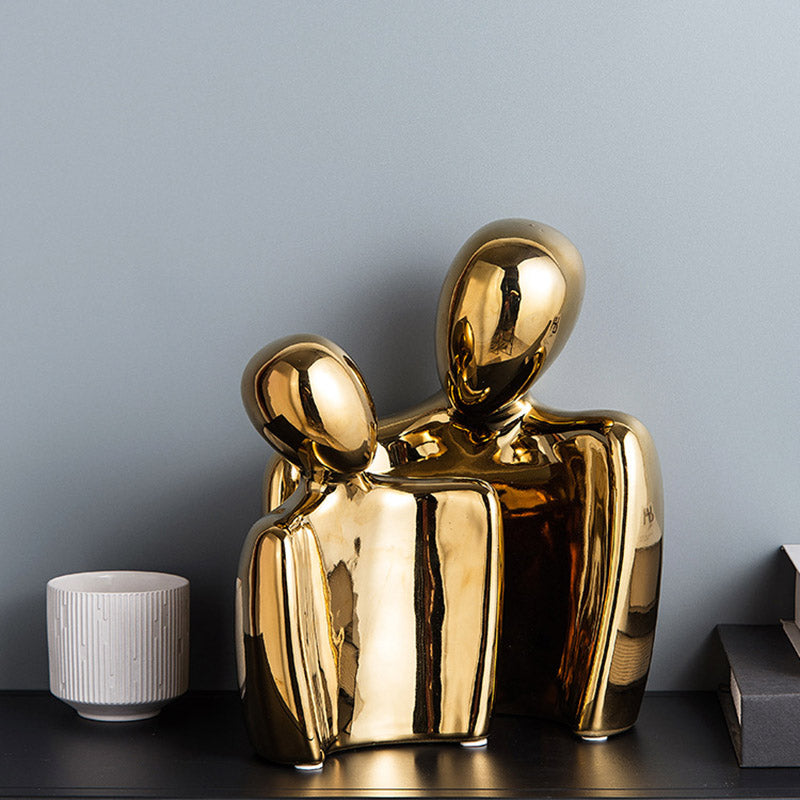 Abstract Home Sculpture — glazed ceramic sculpture decor, view 1