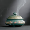 Ceramic Backflow Incense Burner — glazed ceramic incense decor, view 3
