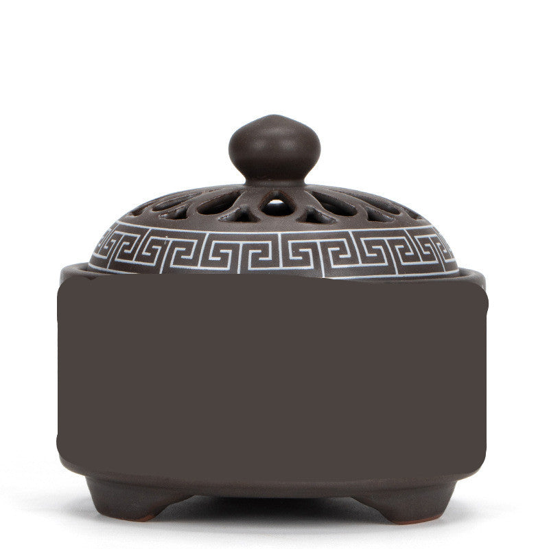 Ceramic Backflow Incense Burner — glazed ceramic incense decor, view 10