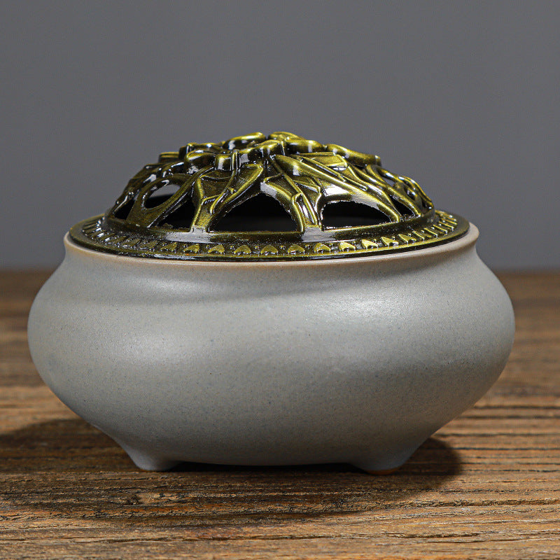 Celadon Incense Bowl, incense holder, view 5