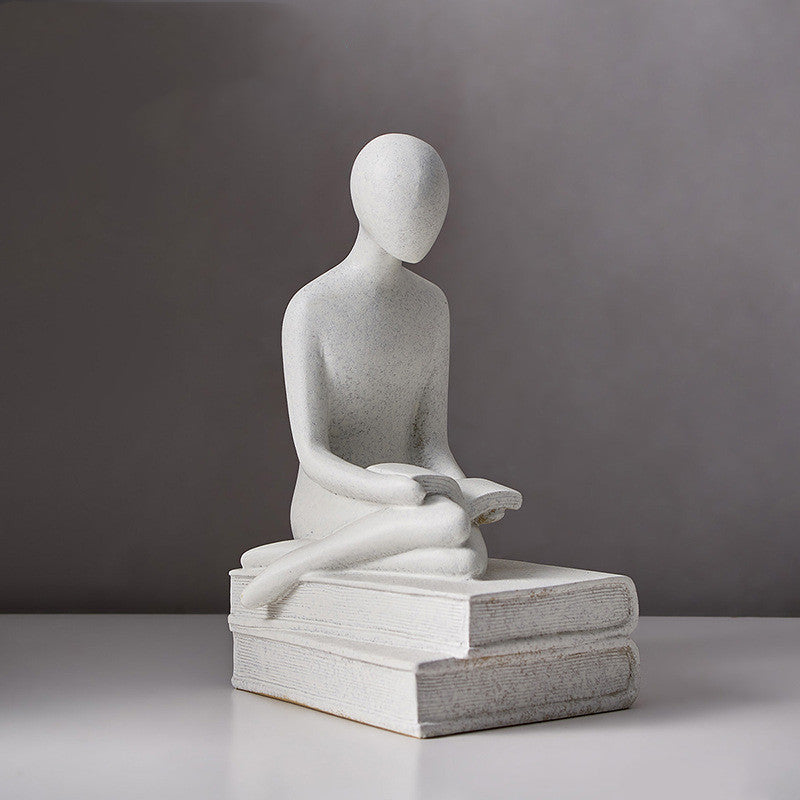 Embracing Couple Sculpture — cast resin sculpture decor, view 5