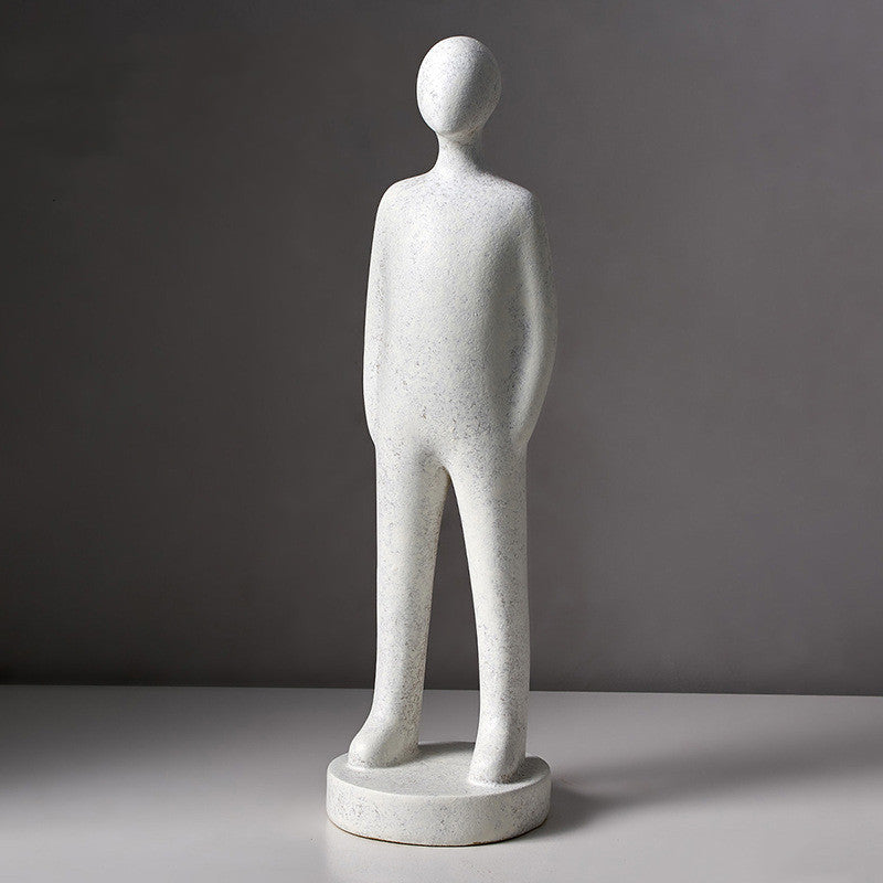 Embracing Couple Sculpture — cast resin sculpture decor, view 10