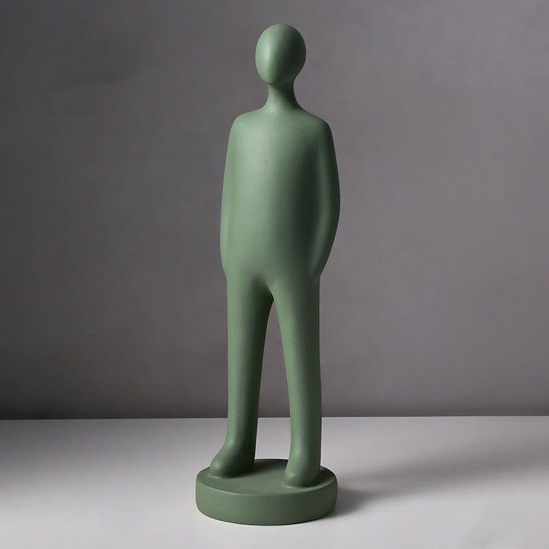 Embracing Couple Sculpture — cast resin sculpture decor, view 9
