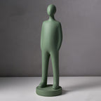 Embracing Couple Sculpture — cast resin sculpture decor, view 9