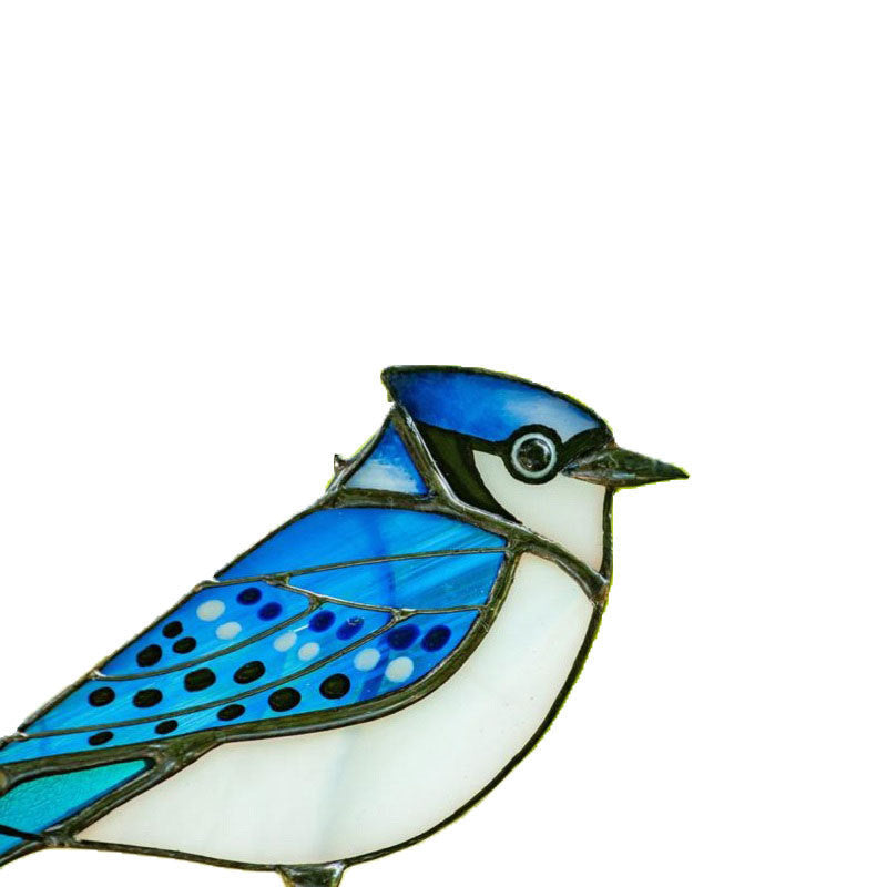 Stained Glass Bird Suncatcher — wall decor, view 4