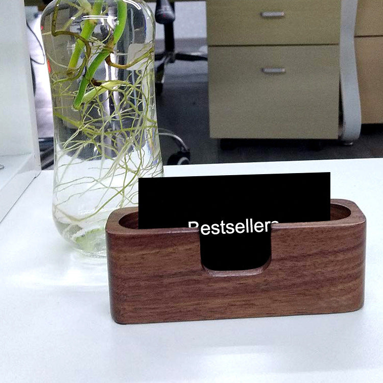Wooden Card Holder — desk decor, view 4