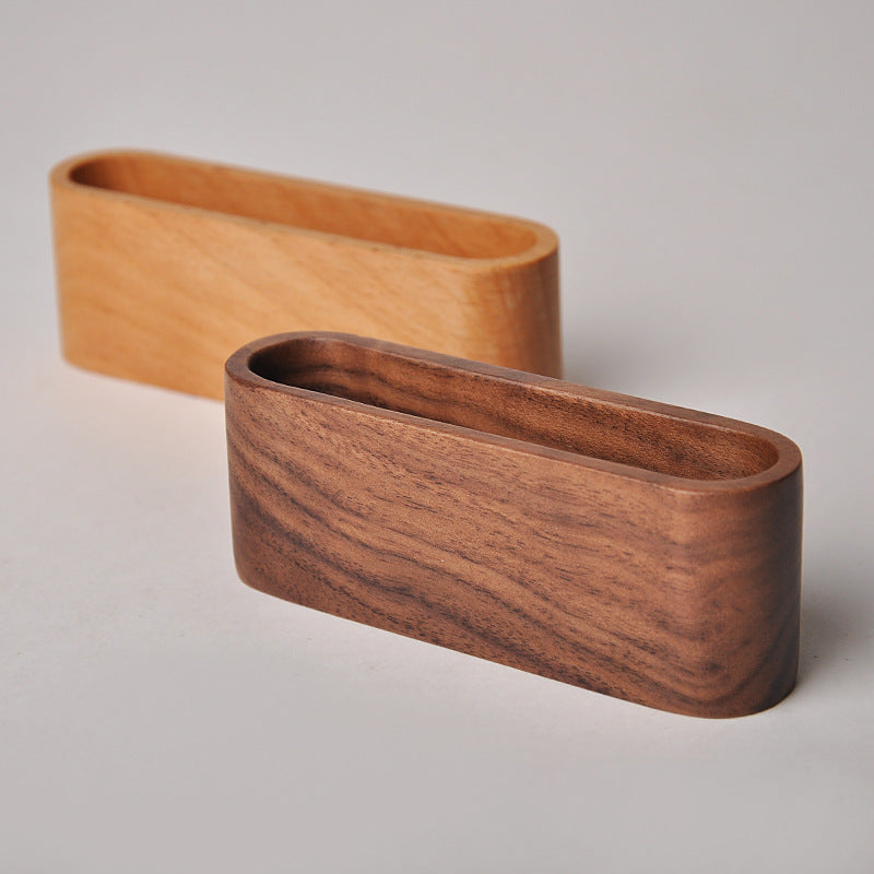Walnut Note Box — desk decor, view 5