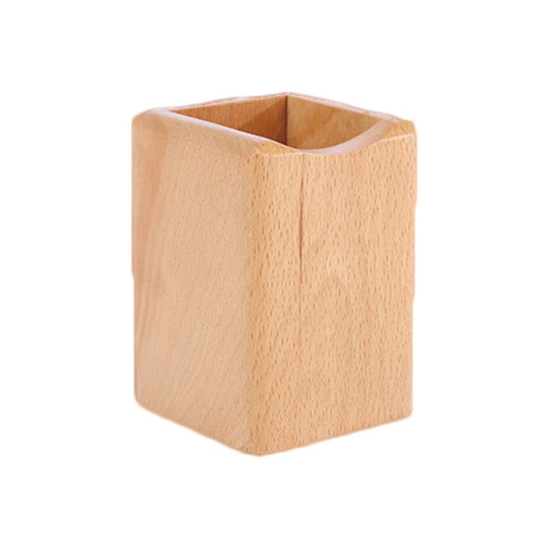 Walnut & Oak Pen Cubes — solid wood desk decor, view 3