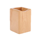 Walnut & Oak Pen Cubes — solid wood desk decor, view 3