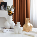 Nordic Body Ceramic Vase — glazed ceramic vases decor, view 1