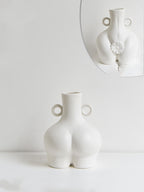 Nordic Body Ceramic Vase — glazed ceramic vases decor, view 5