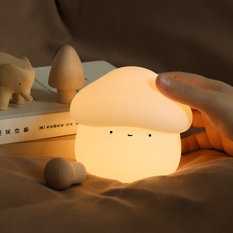 Silicone Mushroom Night Light — food-grade silicone lighting decor, view 4