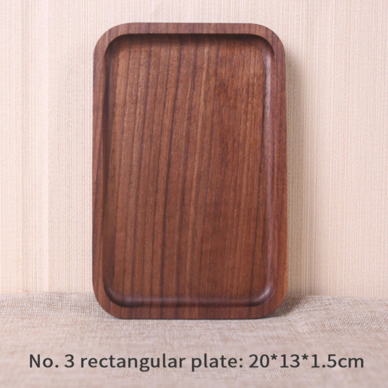 Walnut Serving Tray — solid wood trays decor, view 1