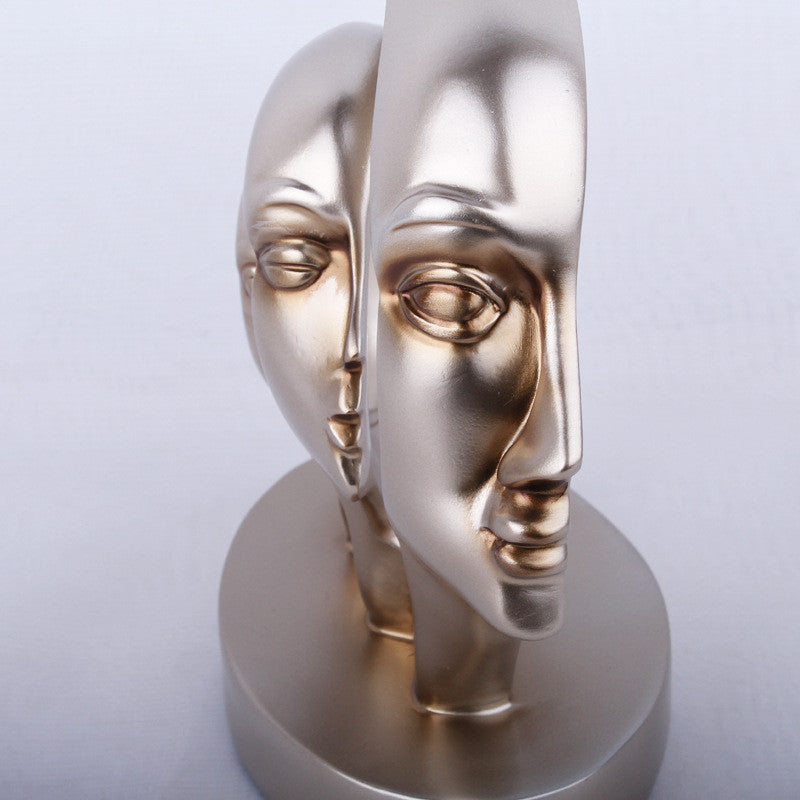 Modern Resin Sculpture — cast resin sculpture decor, view 4