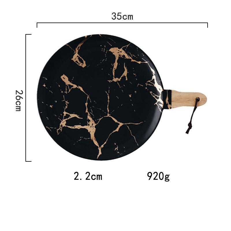 Gold-Edged Marble Tray — marble trays decor, view 10