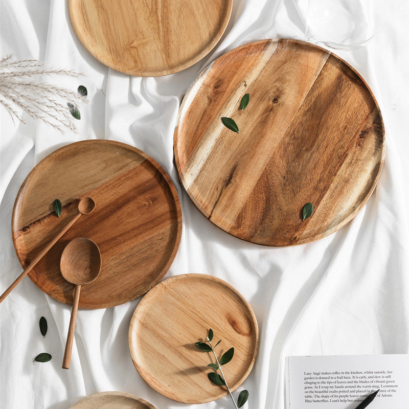 Japanese Wooden Plates — decorative tray, view 1