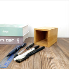Bamboo Pen Holder — solid wood desk decor, view 8