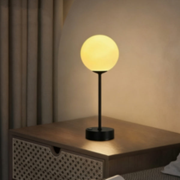 Opal Globe Cordless Lamp, table lamp, view 2