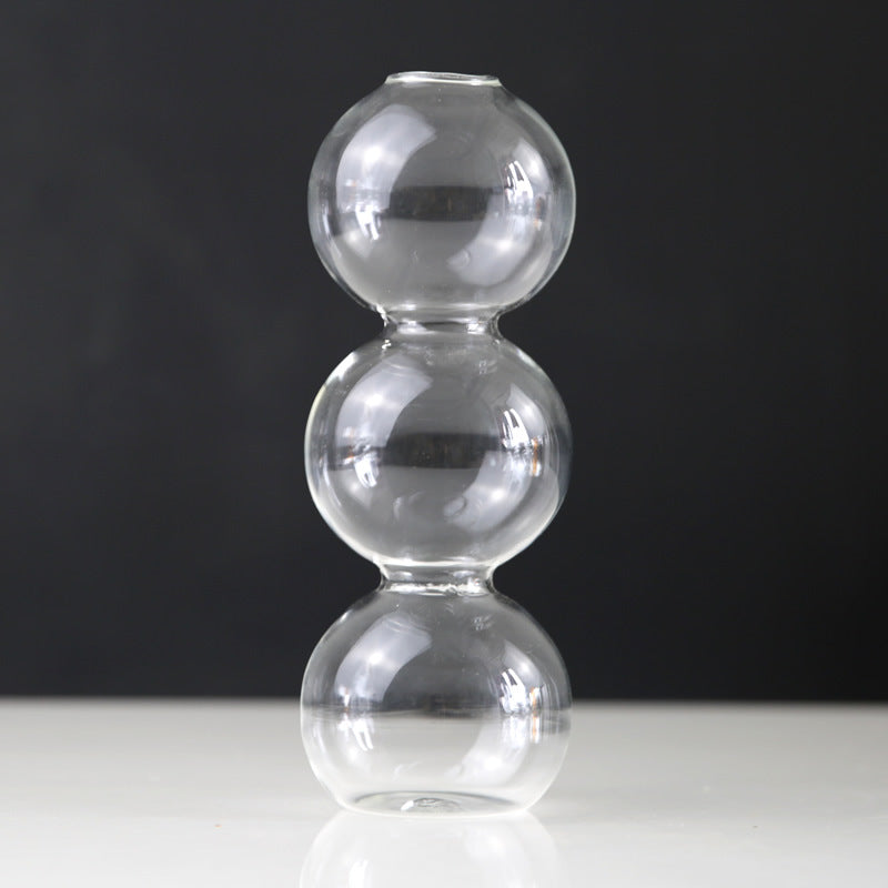 Stacked Bubble Glass Vase — vases decor, view 5